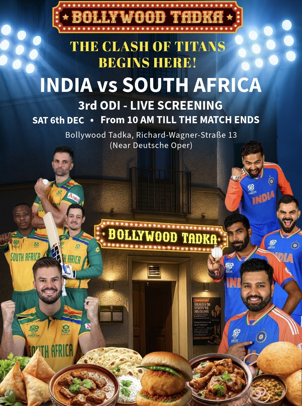 Cricket ODI - Live screening
