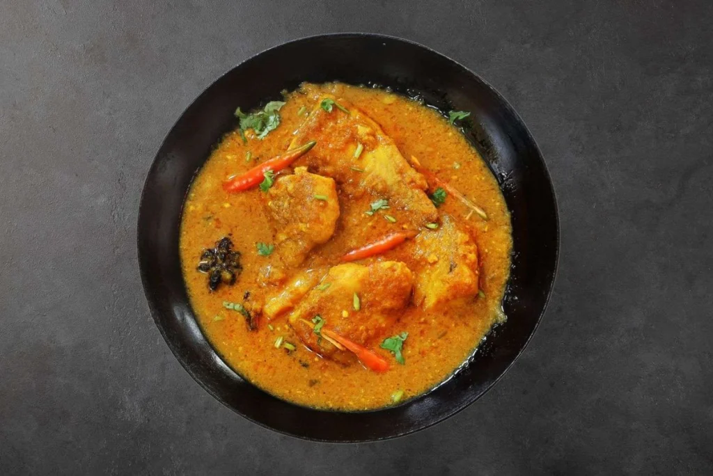 Fish curry bei Bollywood Tadka Indisches Restaurant Berlin