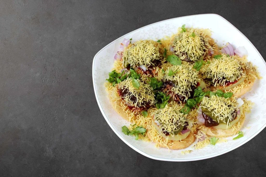 Sev Puri bei Bollywood Tadka Indisches Restaurant Berlin