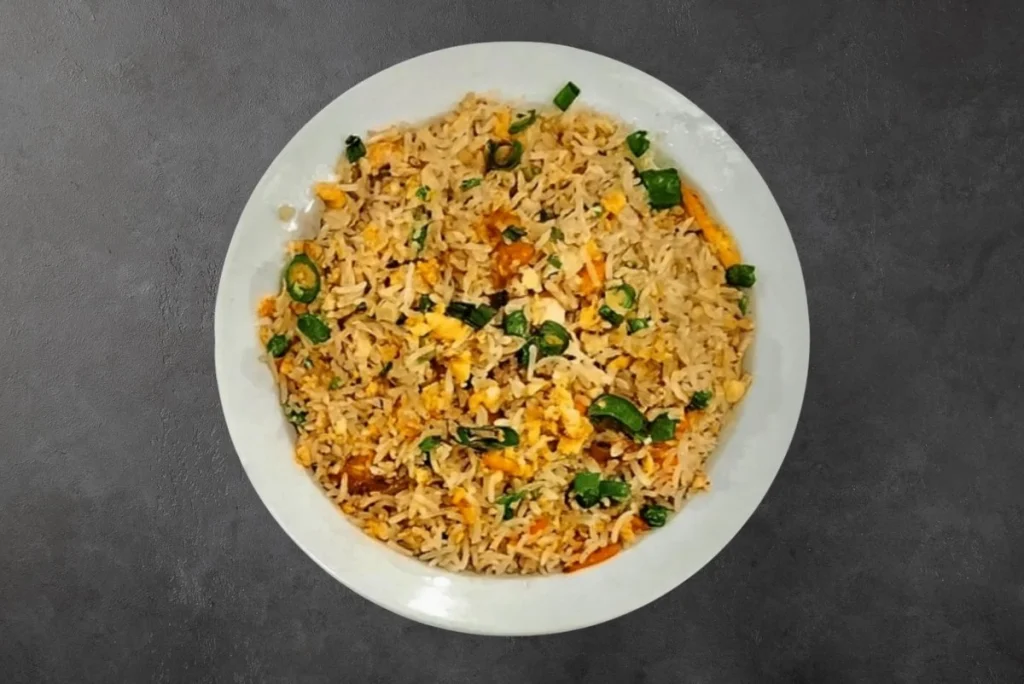 Veg fried rice bei Bollywood Tadka Indisches Restaurant Berlin